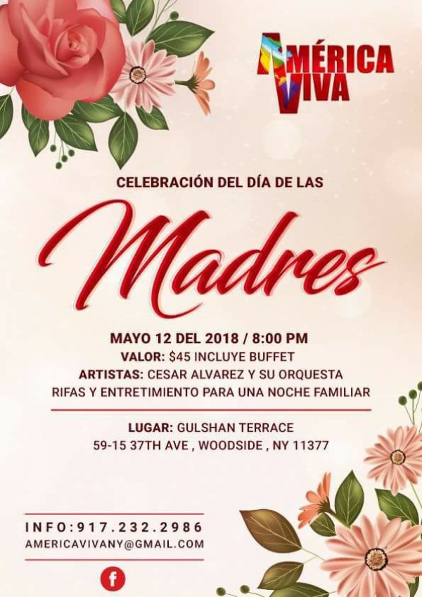 Invitación a Celebrar el día de la madre con motivo de ayuda a la comunidad